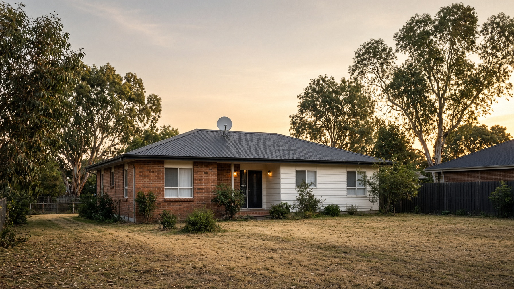Perth home with a satellite dish on the roof